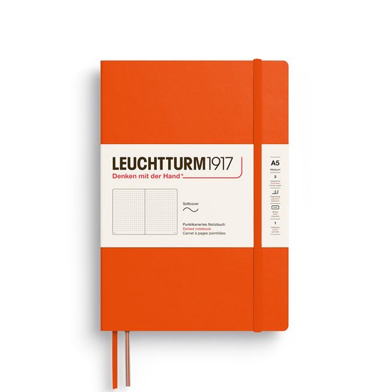 Leuchtturm1917 A5 Medium Notitieboek dotted Pumpkin softcover