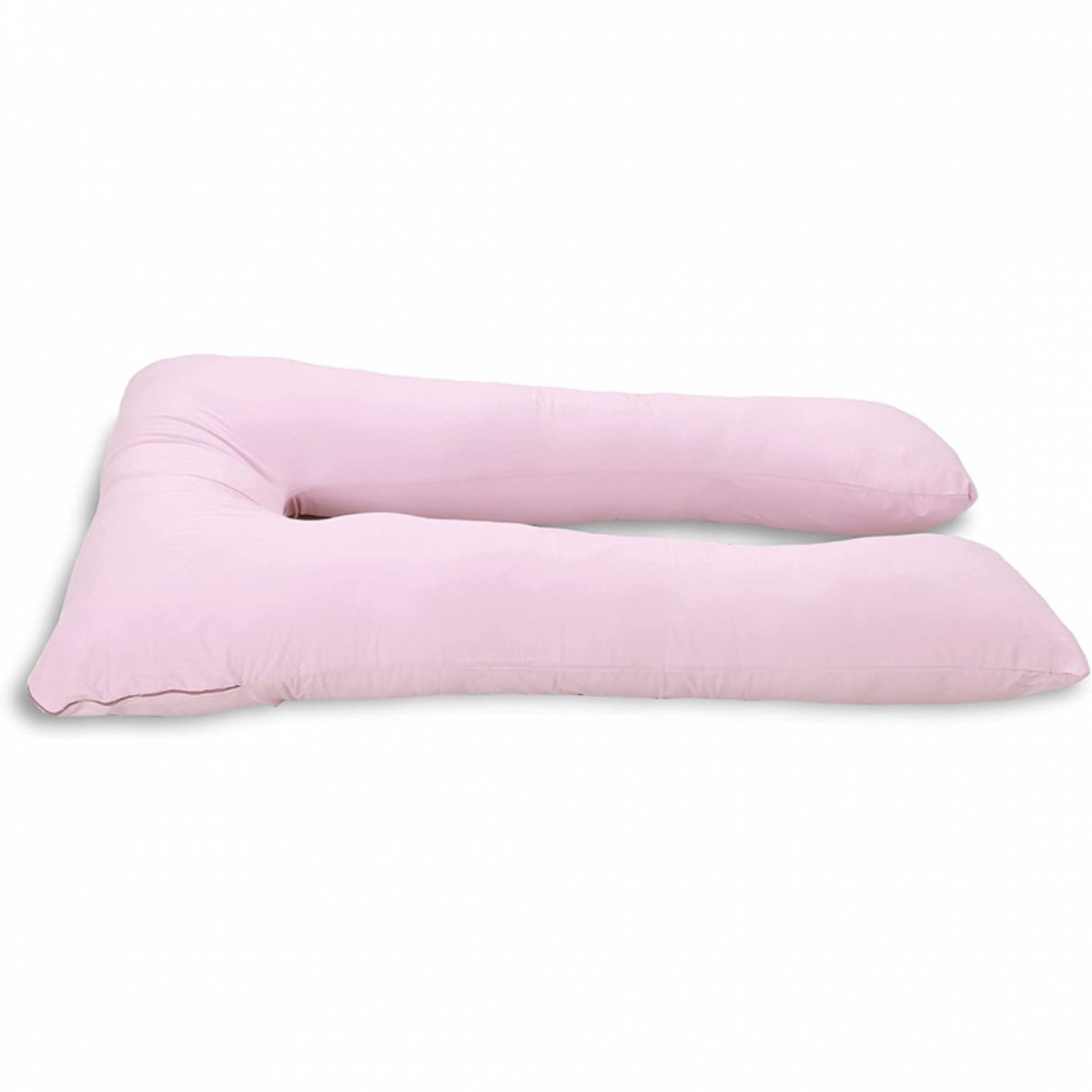 Bananair - Zwangerschapskussen - Afneembare katoenen hoes - U-vorm - Body pillow - 140x80cm - Roze