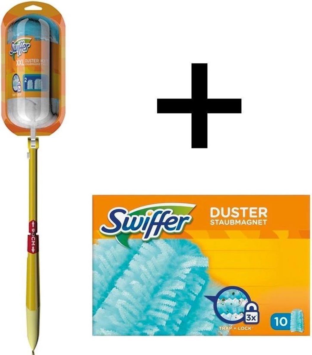 Swiffer Duster + XXL Duster Stofmagneet DELUXE kit met 17 navullingen