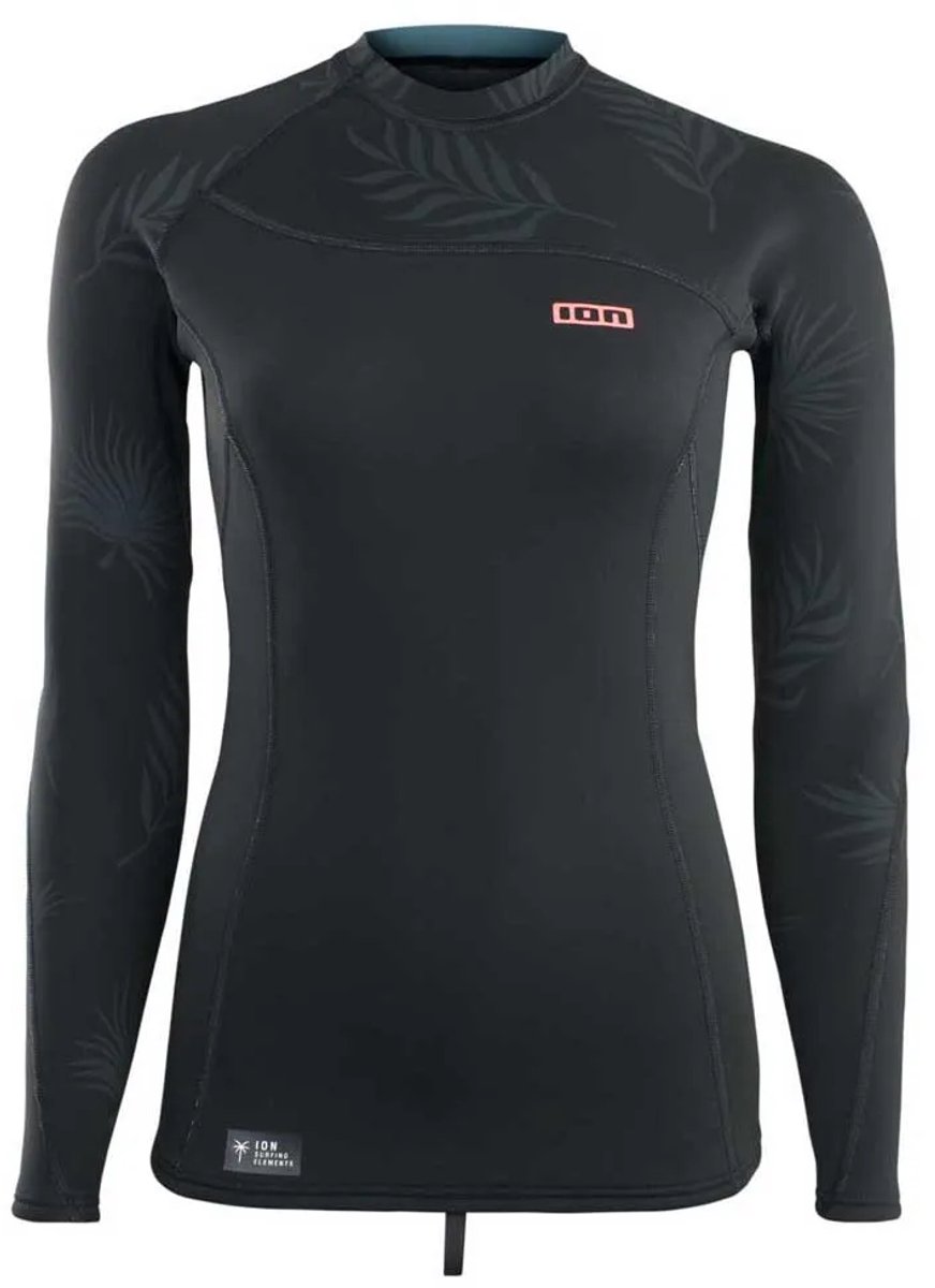 Ion Neo Top Dames Rash Guard Met Lange Mouwen 2 Mm Vrouw Zwart