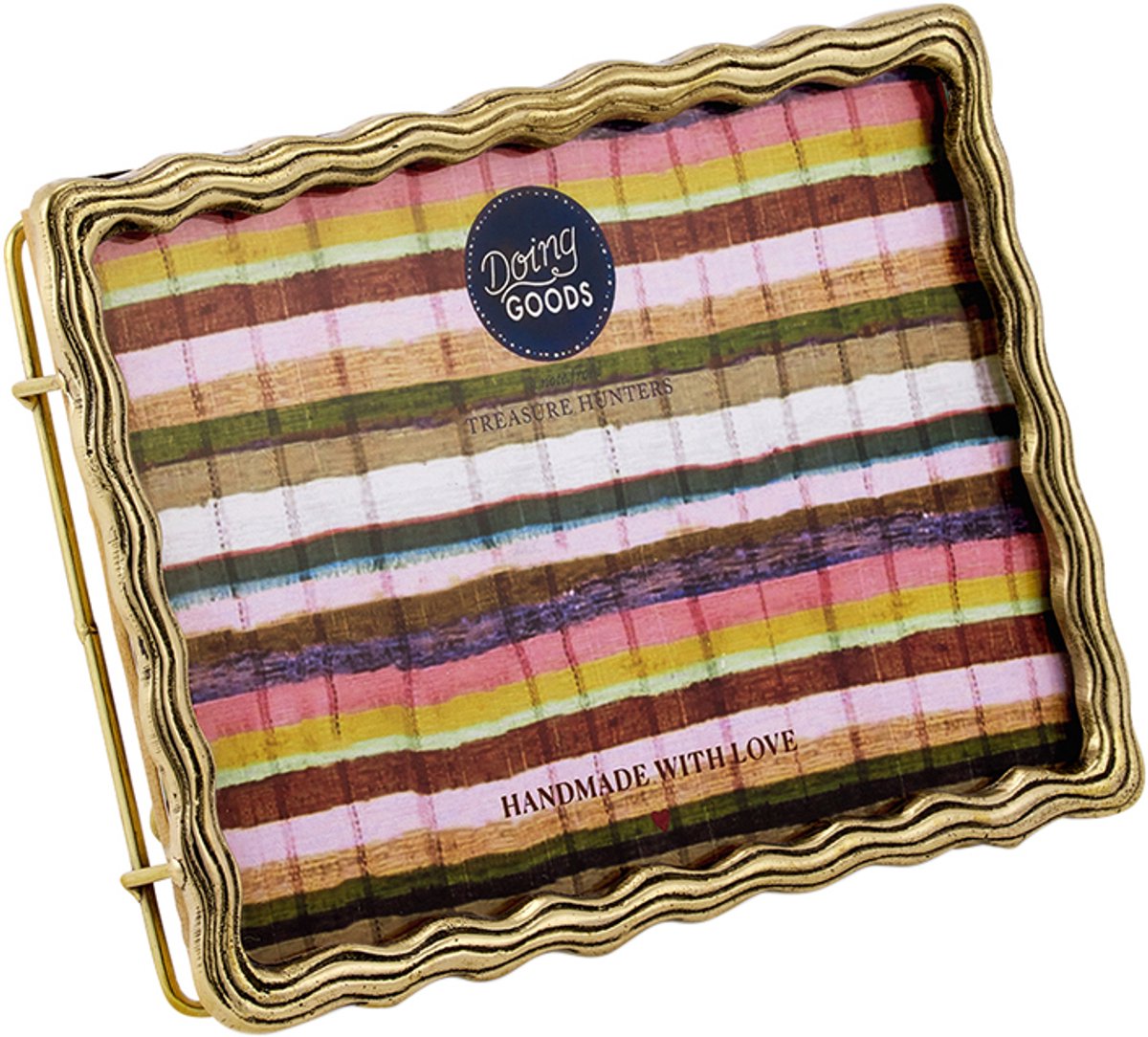 Doing Goods Yuki Wavy Frame Large - Gold Shiny
