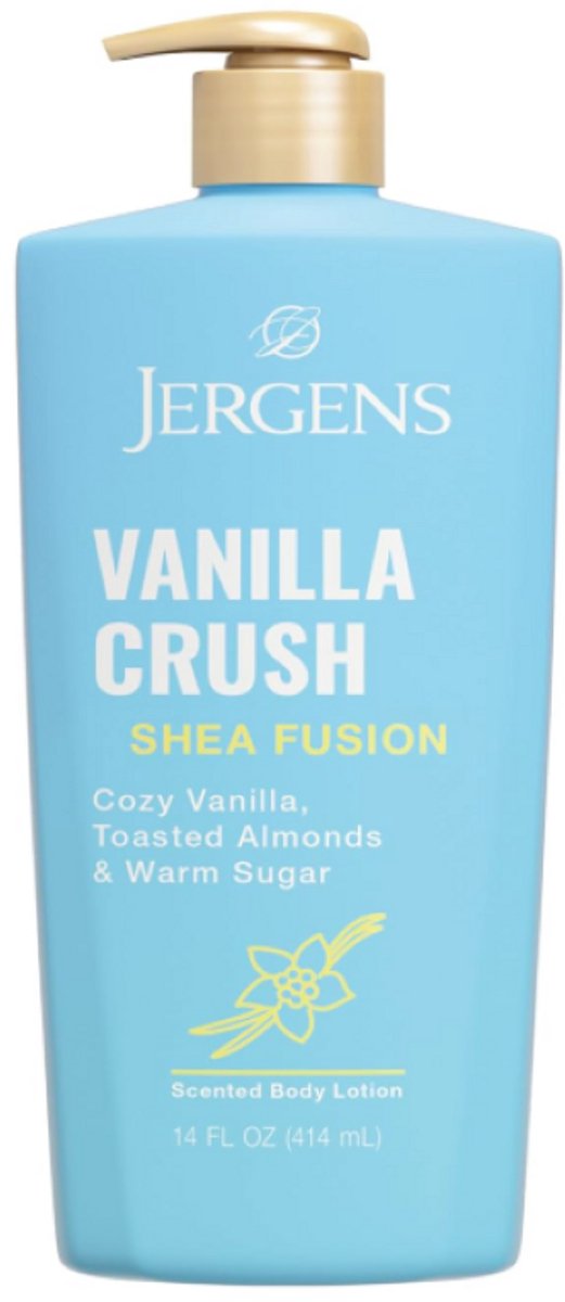Jergens Shea Fusion Vanilla Crush Body Lotion 414ml – Hydraterende Bodylotion met Shea Butter & Vitamine E