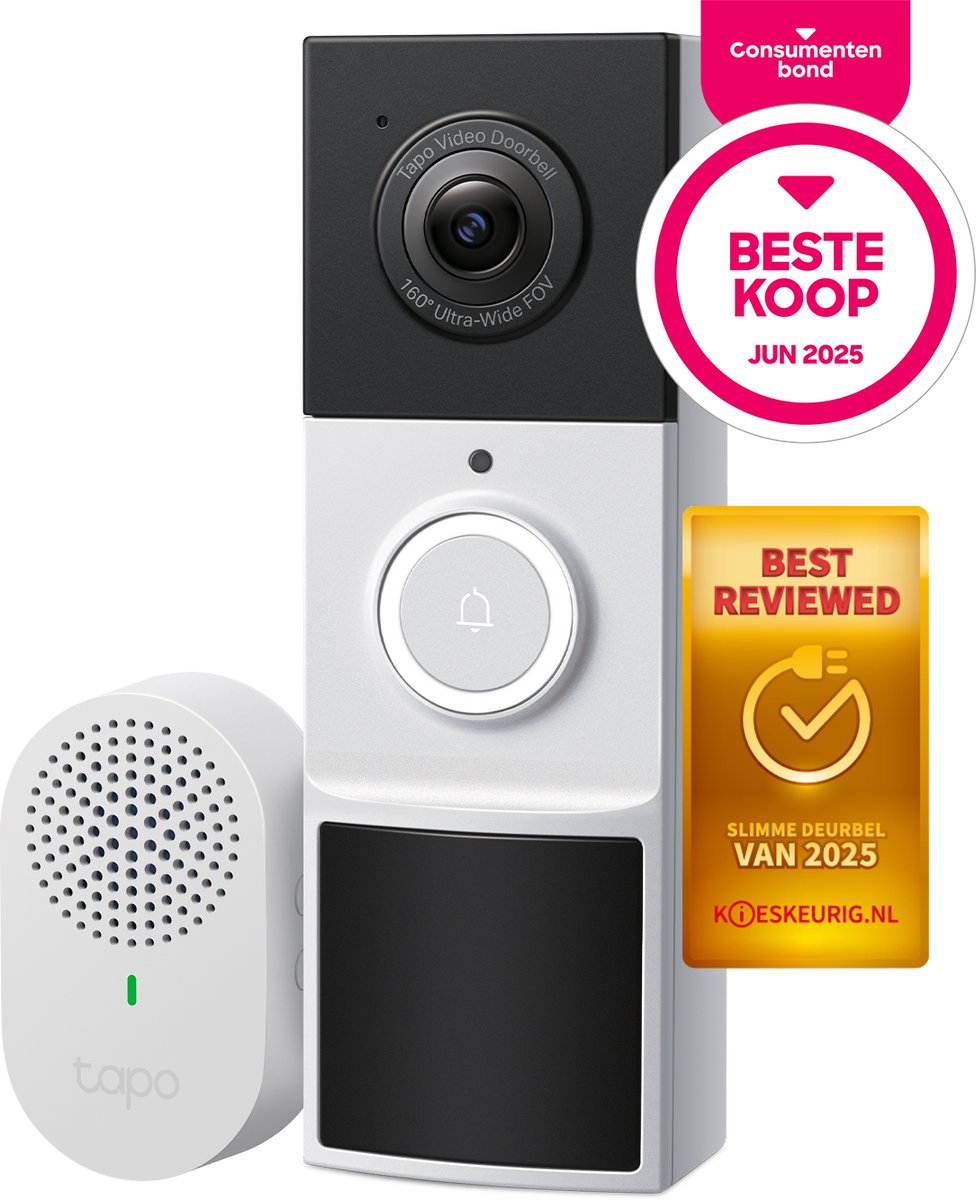 Tapo D210 Draadloze Video Deurbel 2K - afbeelding 2