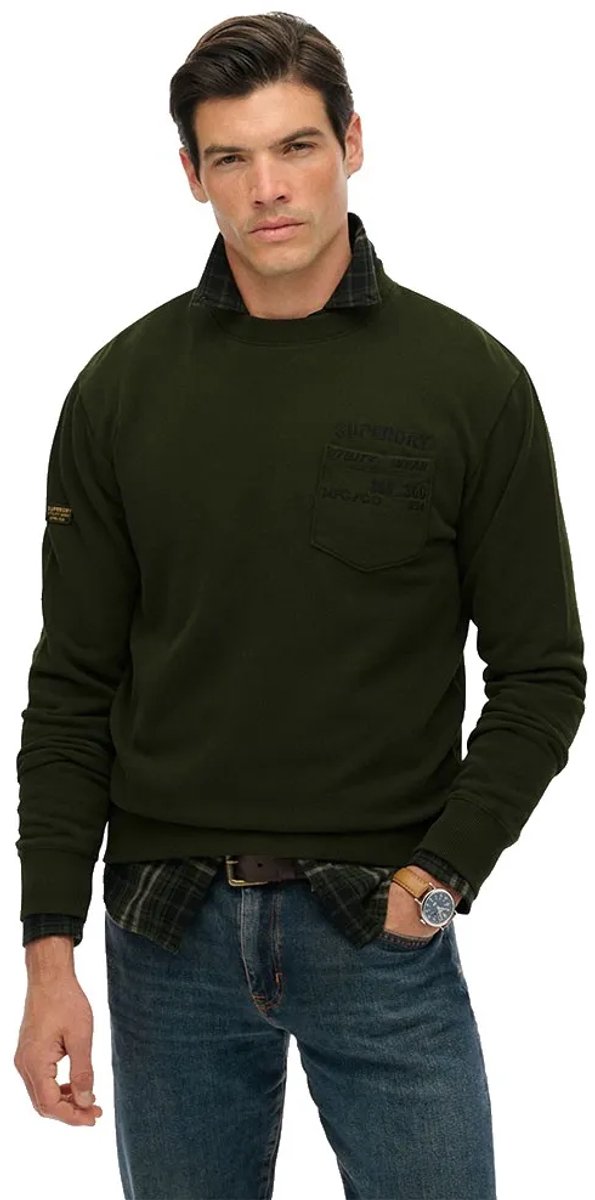 Superdry Utility Loose Fit Sweatshirt M Man Groen