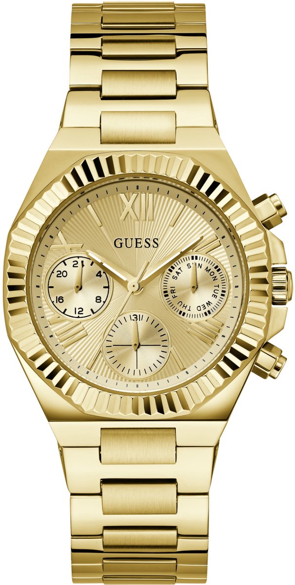 Guess Equality GW0769L2 Horloge - Staal - Goudkleurig - Ø 38 mm