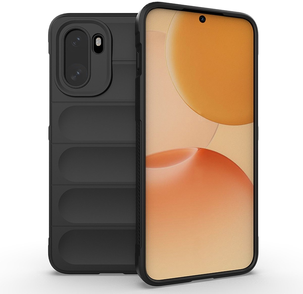 MobyDefend Hoesje - Geschikt voor OnePlus 15R - TPU Gripcase - Zwart