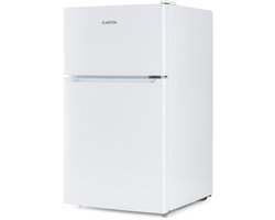 Klarstein Koelkast Big Daddy - met vriesvak, koel-vriescombinatie, stille koelkast, LED, 87 liter: 61 liter koelgedeelte en 26 liter vriesgedeelte, wit - Vrijstaand - Compact - Mini Fridge - Compact Koelkast - Kleine Koelkast