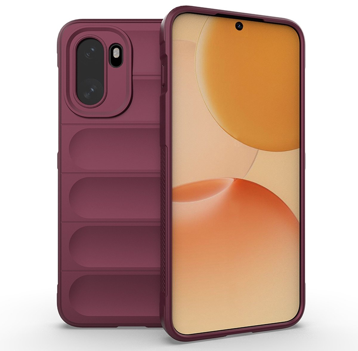 MobyDefend Hoesje - Geschikt voor OnePlus 15R - TPU Gripcase - Donkerpaars