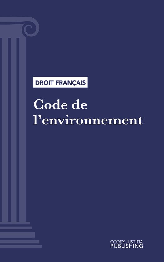 Code de l'environnement - cover