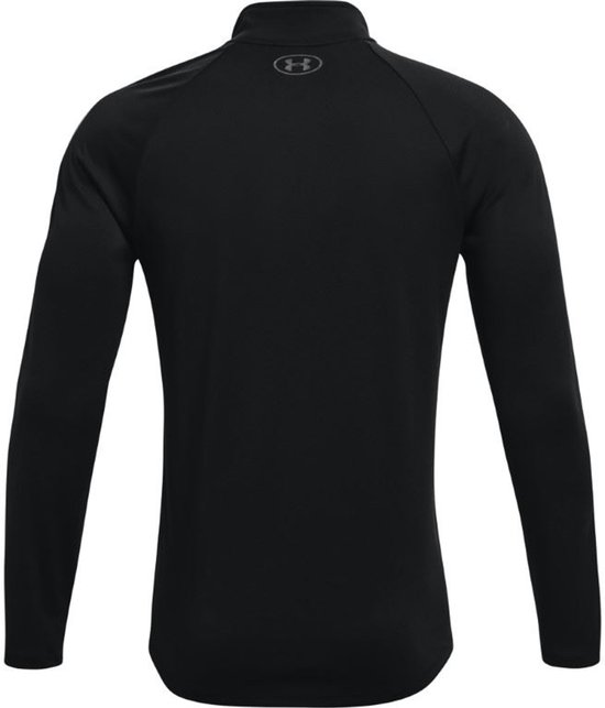 Under Armour UA Tech 2.0 1/2 Zip-BLK Heren Sporttrui - Zwart - Charcoal