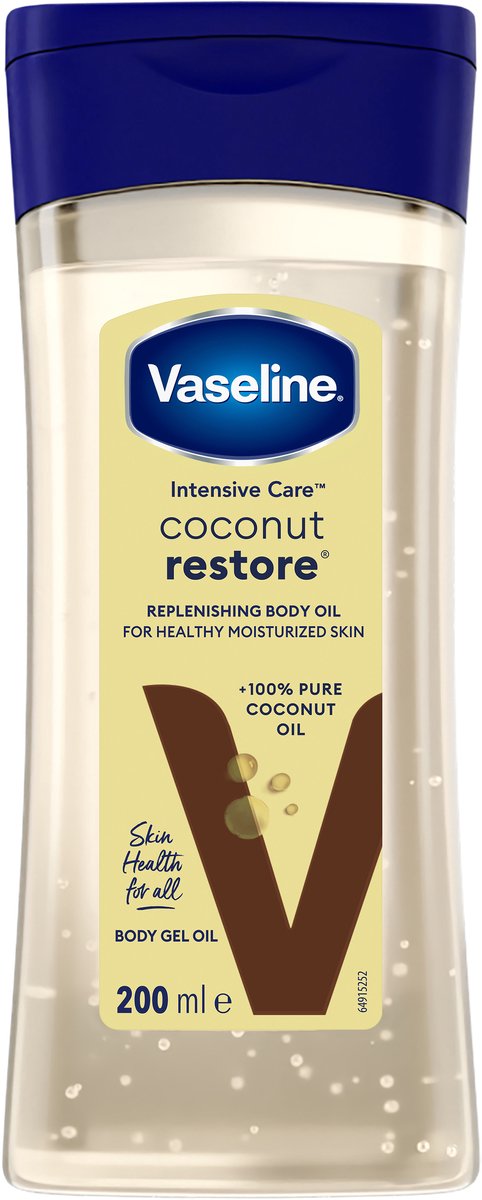 Vaseline Intensive Care Body Oil Coconut Restore (1 x 200ml)