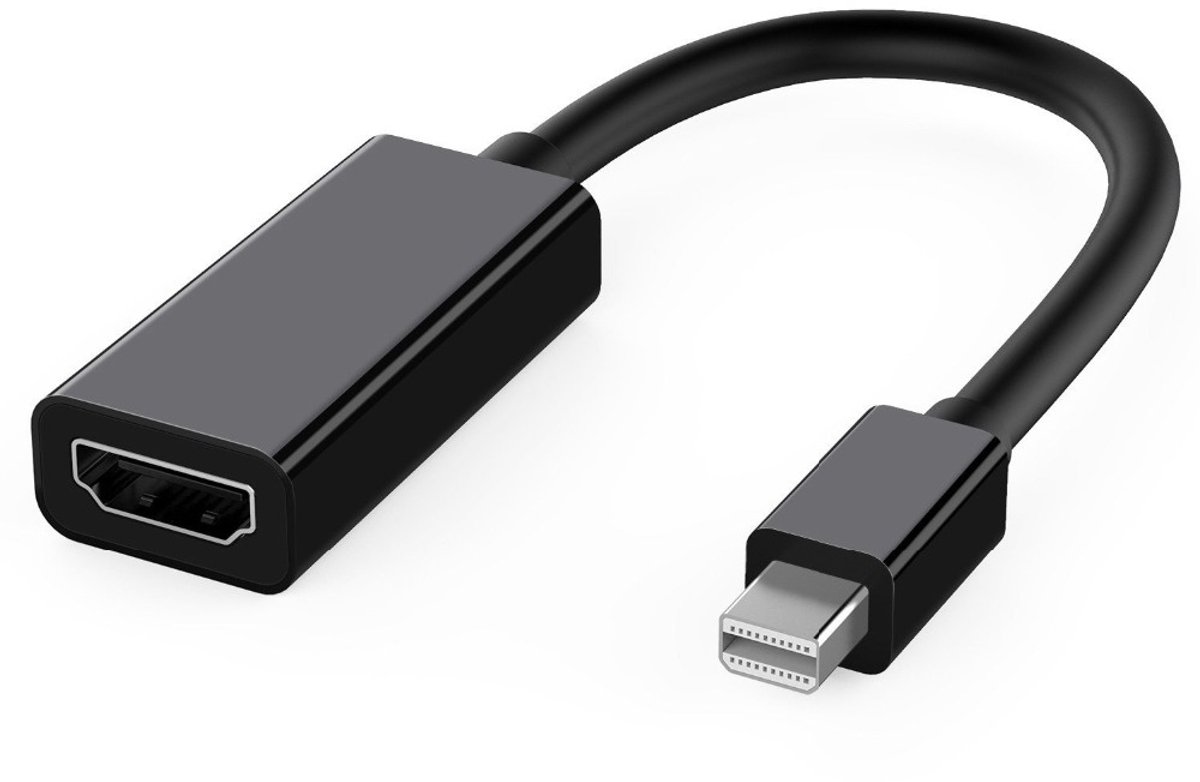 Mini displayport naar HDMI adapter -1080p - 15 cm - Zwart