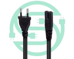 C7 Stroomkabel - Power Kabel - Randaarde AC Stekker | Computer LCD monitor en TV scherm PS1 / PS2 / PS3 / PS4 Slim / PS5 / Saturn / Radio / Speaker / Printer | Voedings kabel | Apparaat snoer