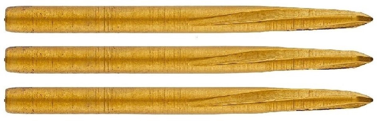 Unicorn Steel Dart Points Volute Gold 42 mm