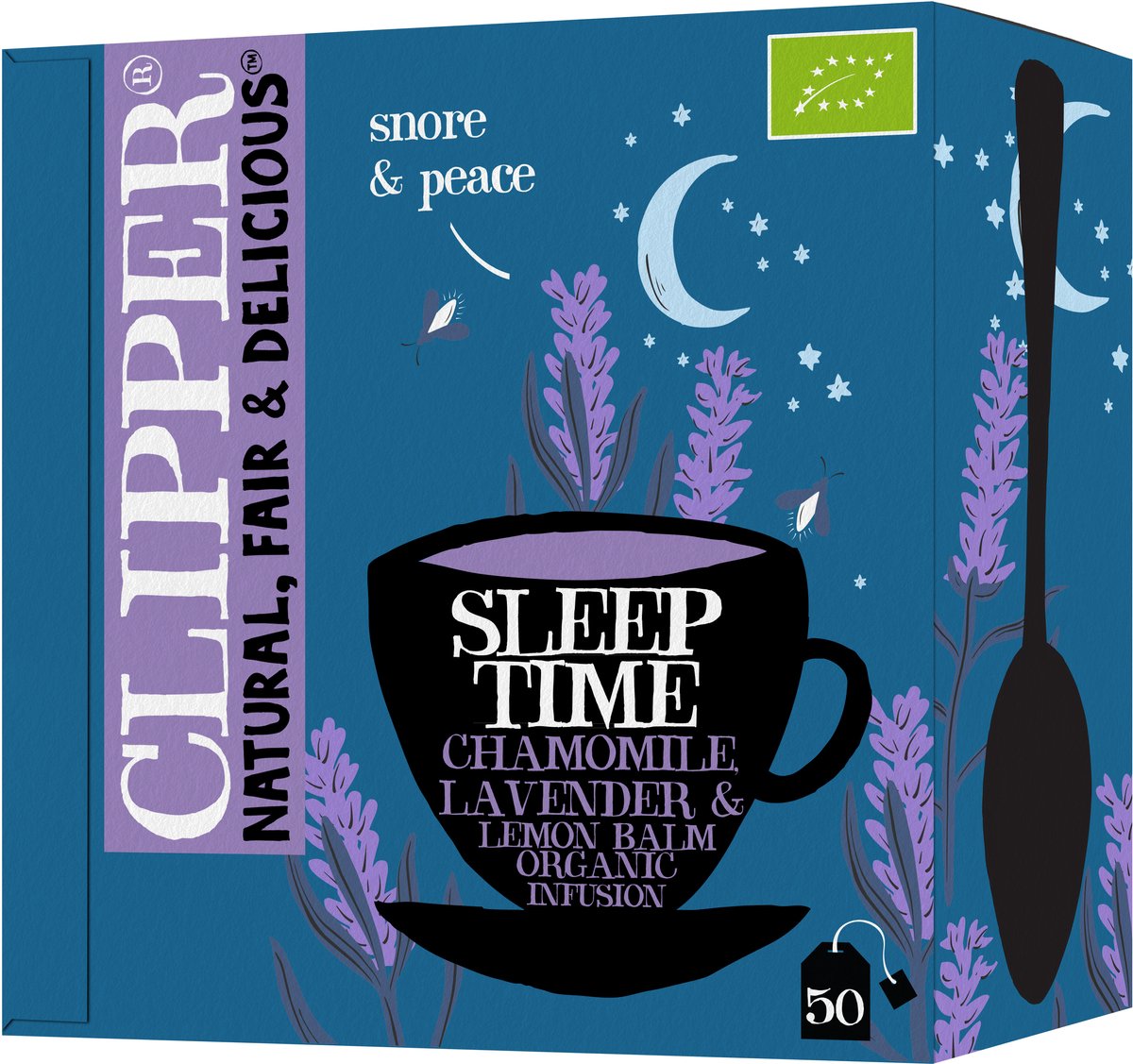 Clipper - Biologische Thee - Sleep Time - Kamille & Lavendel - 4 x 50 theezakjes