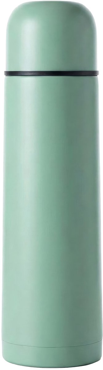 Thermosfles - 500ML - Dubbelwandig - RVS - Thermoskan - Isoleerkan - Lekvrij - Thermosbeker Koffie - Warm en Koud - Groen