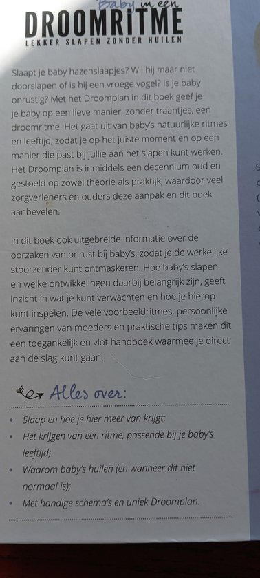 Baby in een droomritme