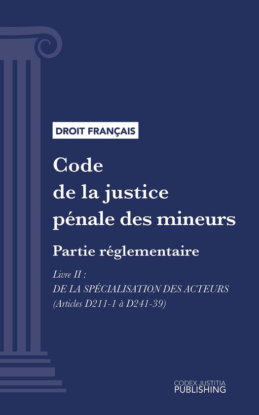 Code de la justice pénale des mineurs - cover