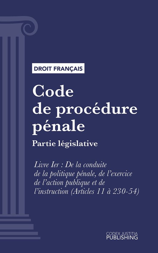 Code de procédure pénale - cover