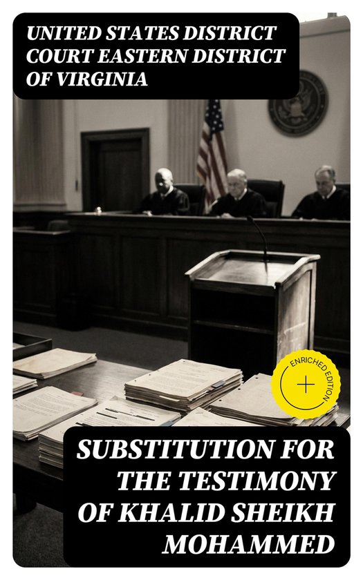 Substitution for the Testimony of Khalid Sheikh Mohammed - cover
