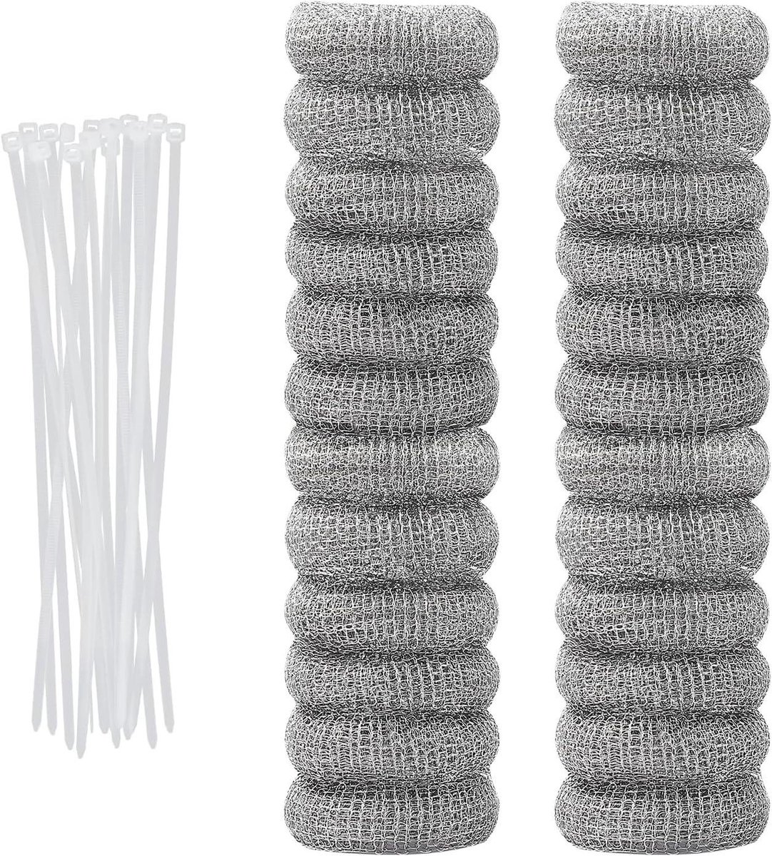 Jhubers Goods - Pluisvangers voor wasmachine - Roestvrij staal - Mesh wasmachine filter - 24 stuks - Geschikt voor wasmachine - Zilver-kleurig eco-vriendelijk - Huis en Tuin upgrade.
