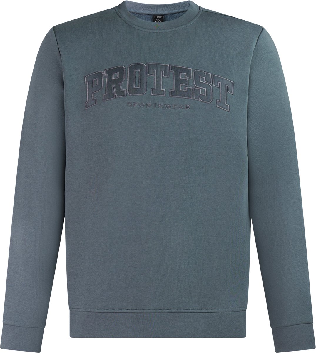 Protest PRTMahiti T-shirt Heren Lange mouw Normale pasvorm Ronde hals Lange mouwen Blauw