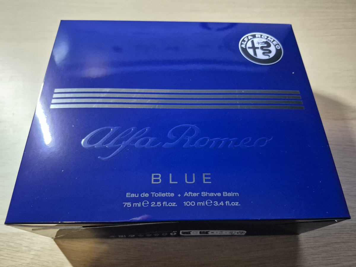 Alfa Romeo Blue Eau De Toilette 75 Ml Spray After Shave Balm 100 Ml