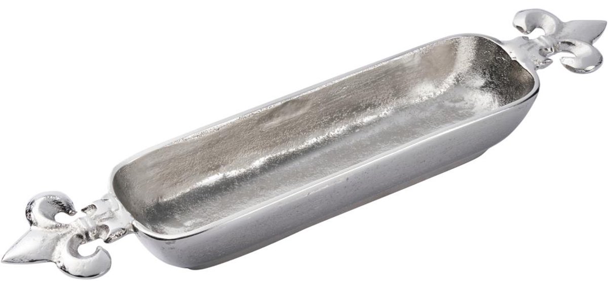 Michael Noll - Schaal met lelie - Zilver - Aluminium - 46x10x6 cm