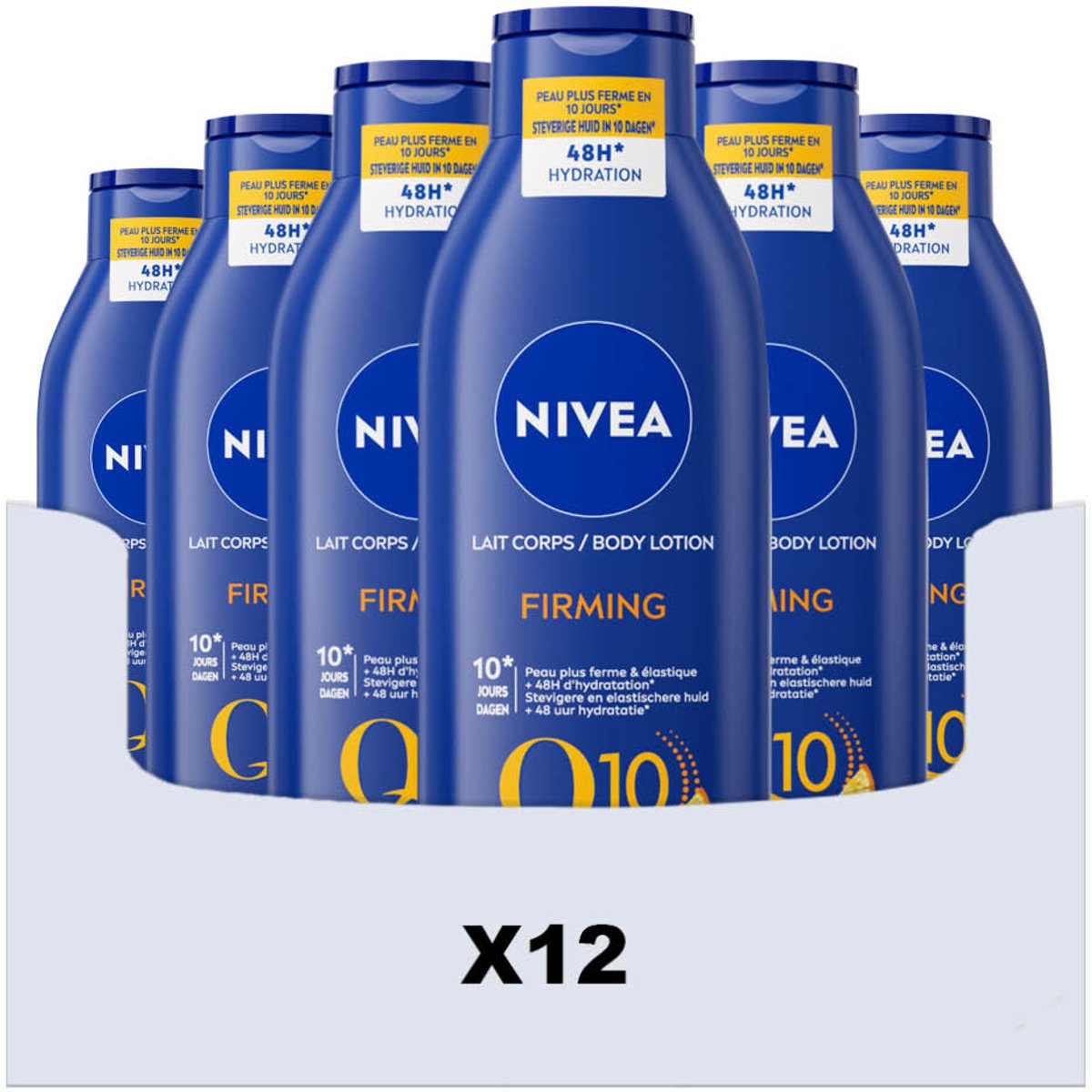 NIVEA Bodymilk Q10 Verstevigend - 12 x 250 ml - Voordeelverpakking