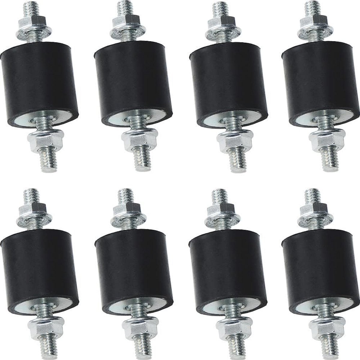 8 Rubber Mounts 25 x 25mm - Trillingsisolatoren voor Schokdemping