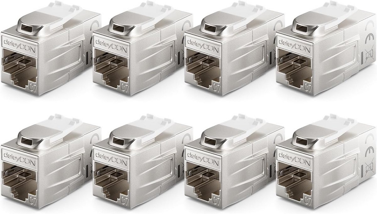 CAT 7 Keystone RJ45 Koppeling Metaal voor Patchkabel 10Gbps LAN Ethernet
