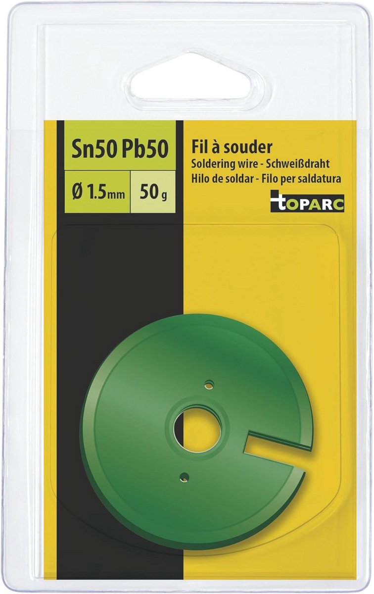 Spoel met soldeerdraad 50% tin - Ø 1,5 mm - 50 g