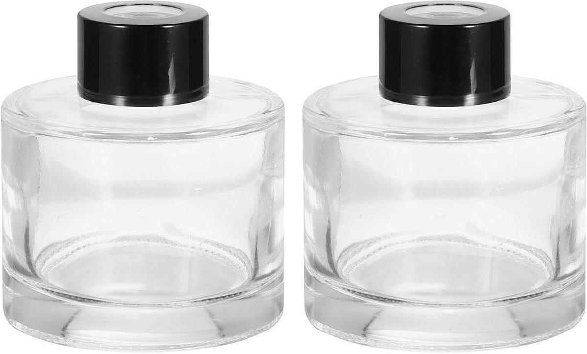 Allecta - Diffusorfles voor Aromatherapie, Navulbaar - 100 ml - Transparant - Thuis Geuraccessoires - Rietdiffuser - DIY