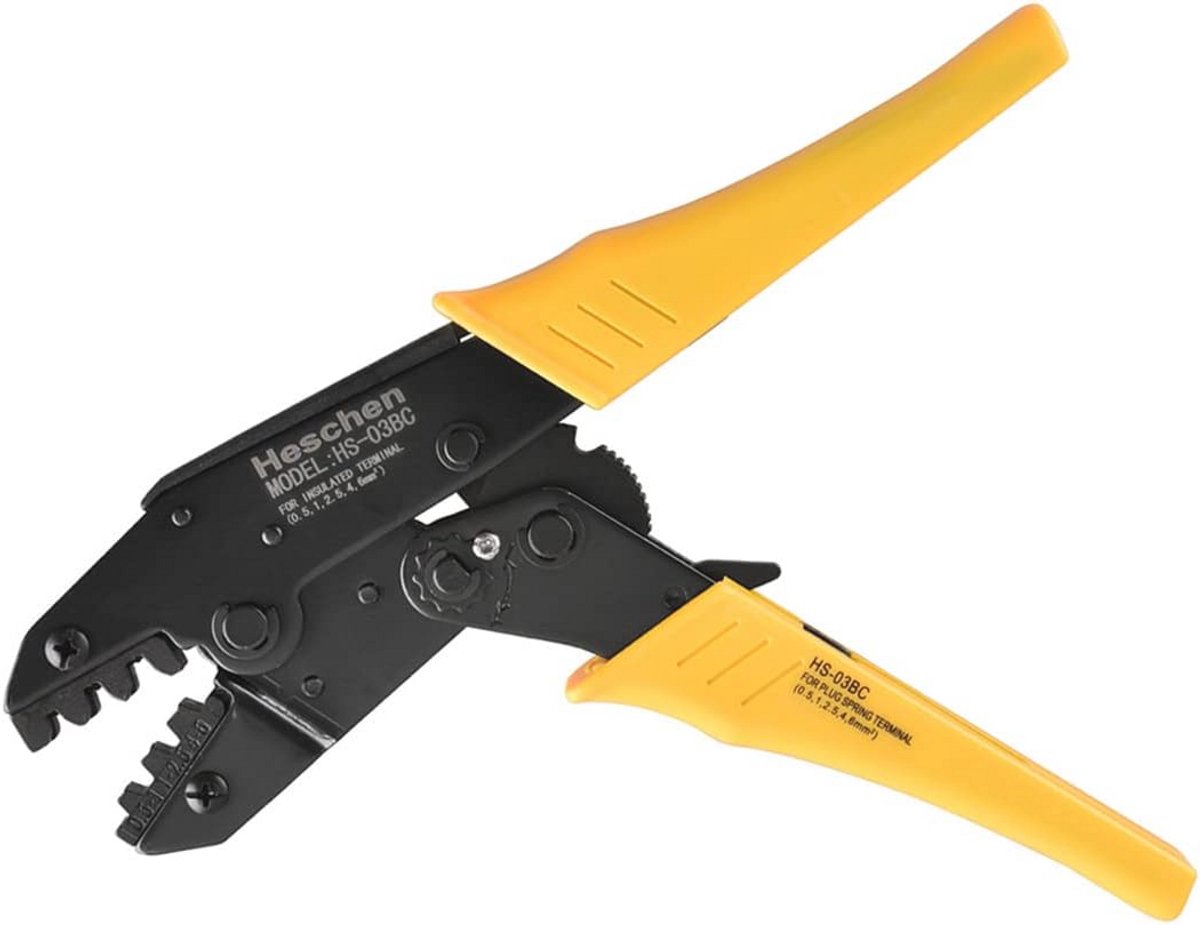 Ratelkrimptang voor niet-geïsoleerde aansluitingen en bussen - 0,5-6 mm² (20-10 AWG)