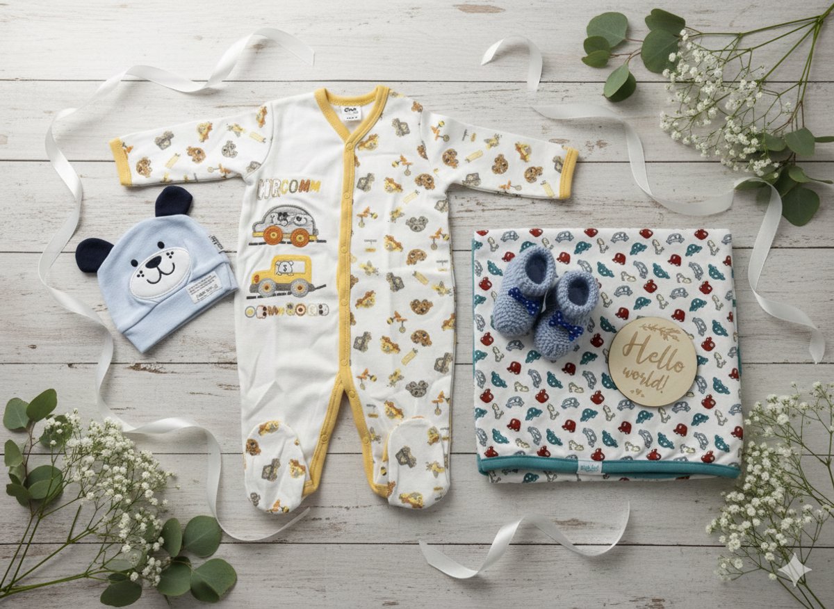 Maminobaby.nl - Baby Geschenkset jongens | | Auto’s | Newborn | Pyjama | Deken | Babyslofjes | Kraamcadeau | Babyshower