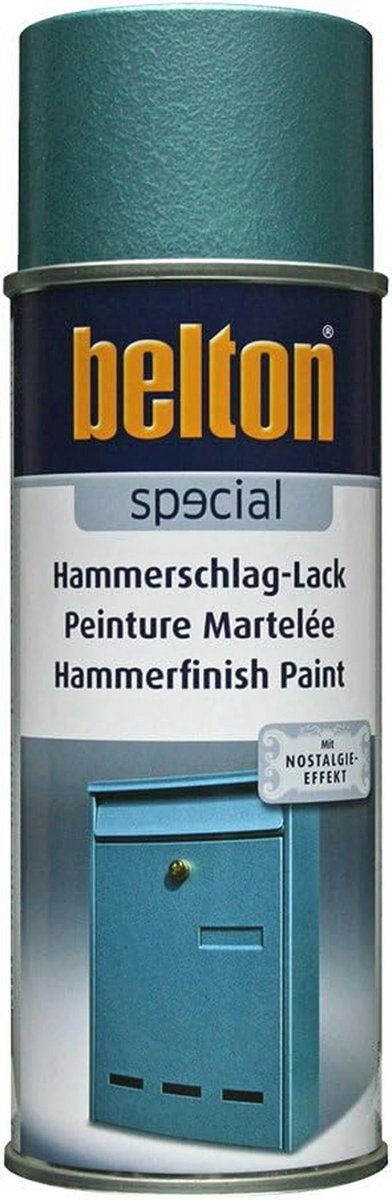 Hamerslag Lakspray Blauw 400 ml - Weerbestendig voor Diverse Materialen