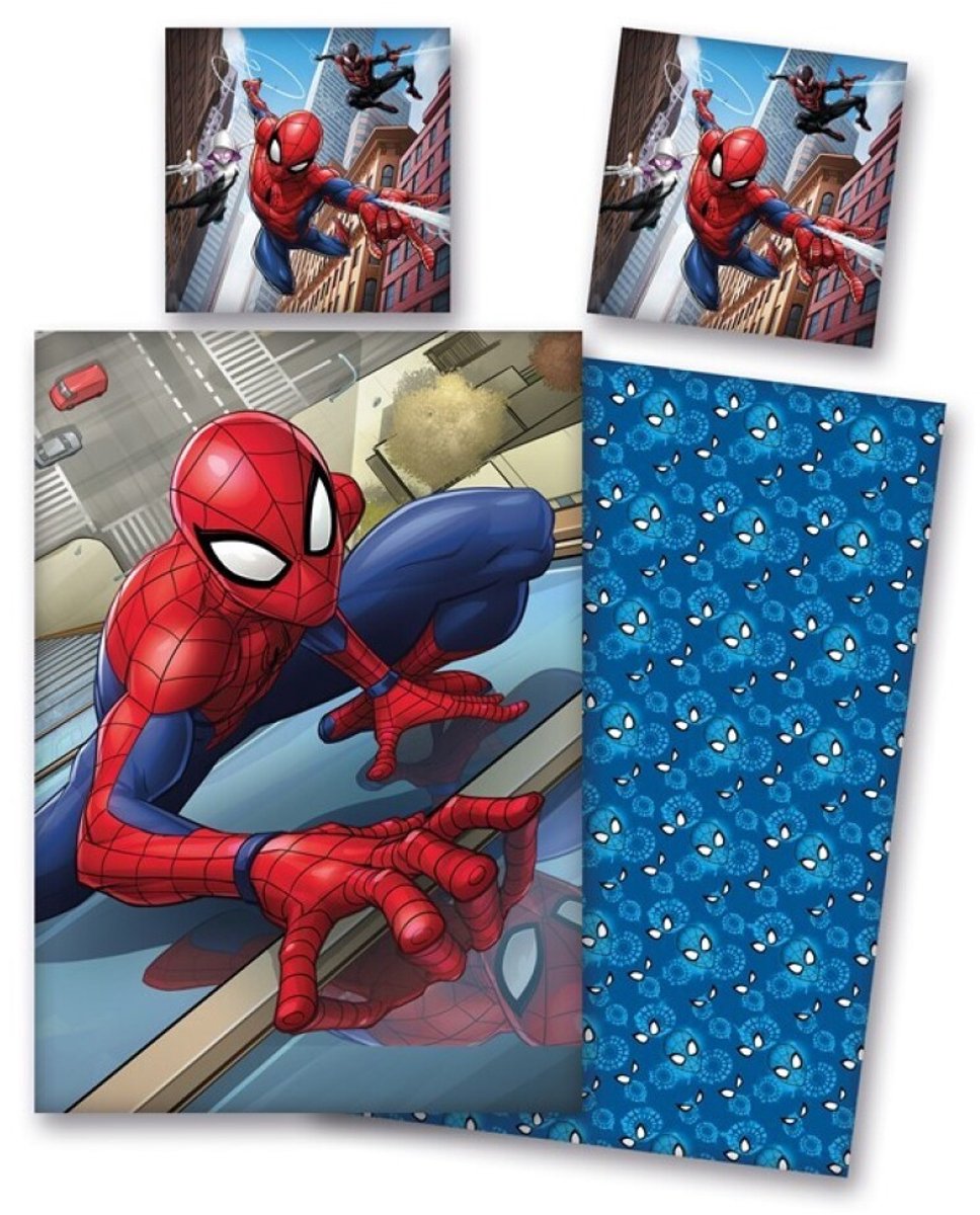 Spiderman Parure de lit 80 x 80 cm + 135 x 200 cm 100% Coton
