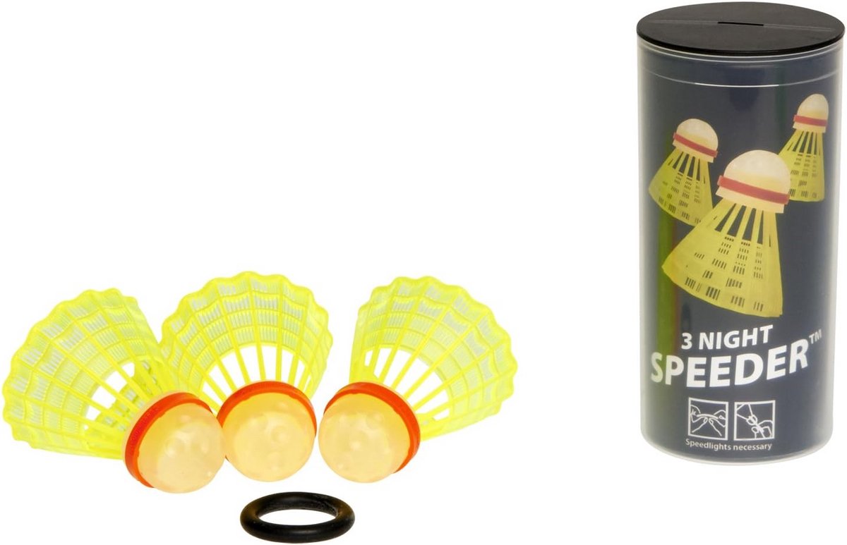 Lichtgevende Speedbadminton Ballen - 3-pack voor Avondspellen