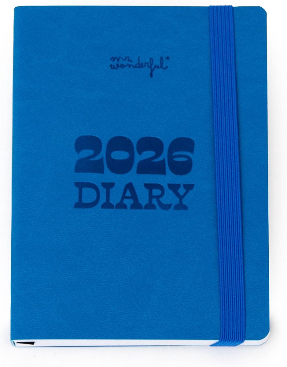 Pocket Agenda 2026 - Weekplanner Januari t/m December, Klein Formaat, Blauw