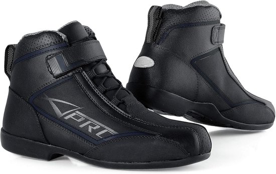 ProtectWEAR Motorlaarzen Model SB-03203 – Echt Rundleer, Zwart, Waterafstotend, Maat 46 EU, Met Enkel- En Schakelversteviging