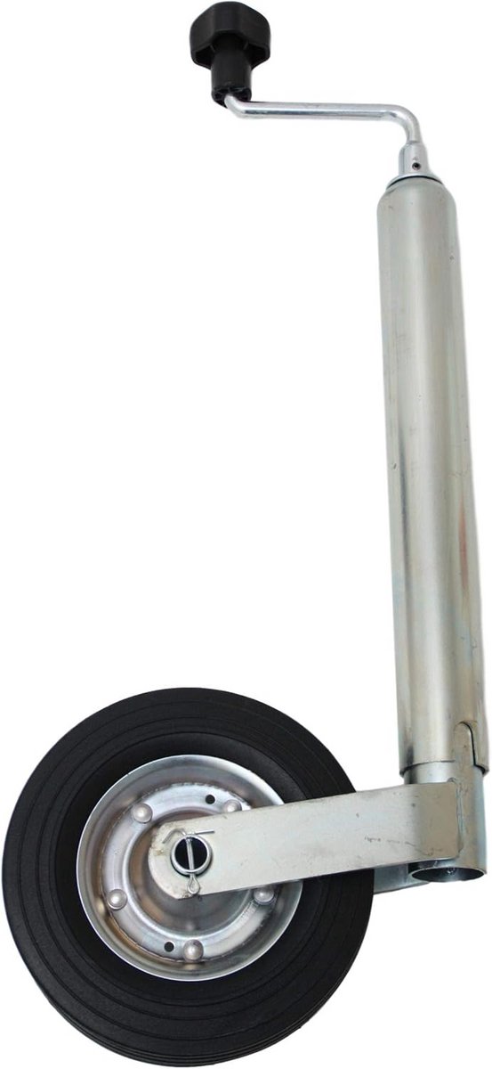 Ondersteuningswiel voor aanhangwagen met lagers 150 kg - 48 mm montagemogelijkheid