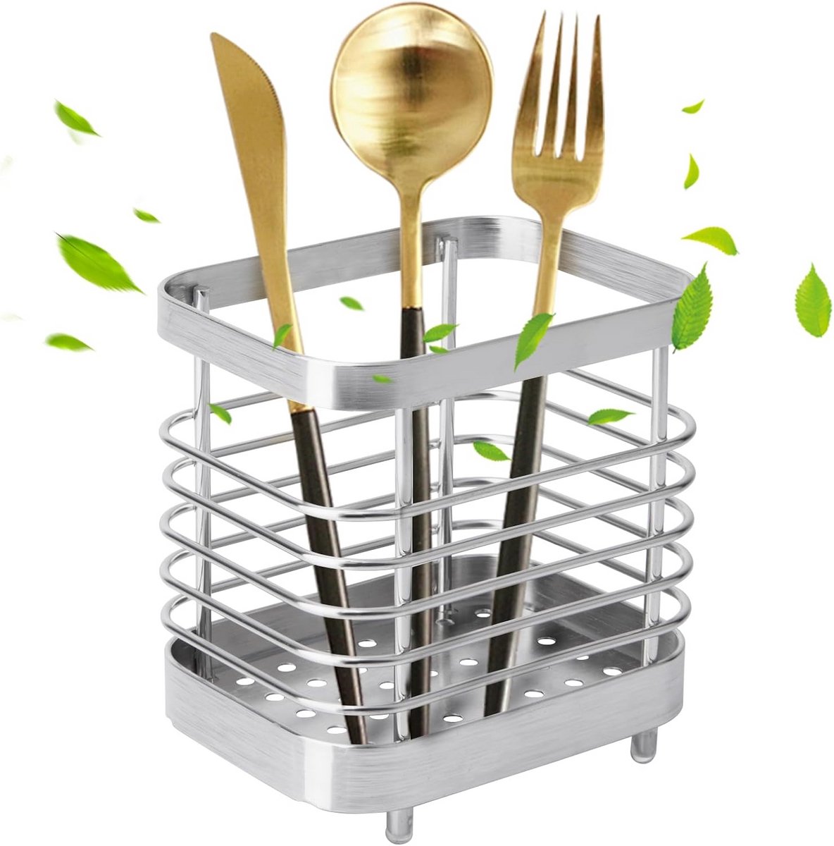 Draaibare Bestekhouder RVS - Keuken Organizer voor Bestek en Keukengerei