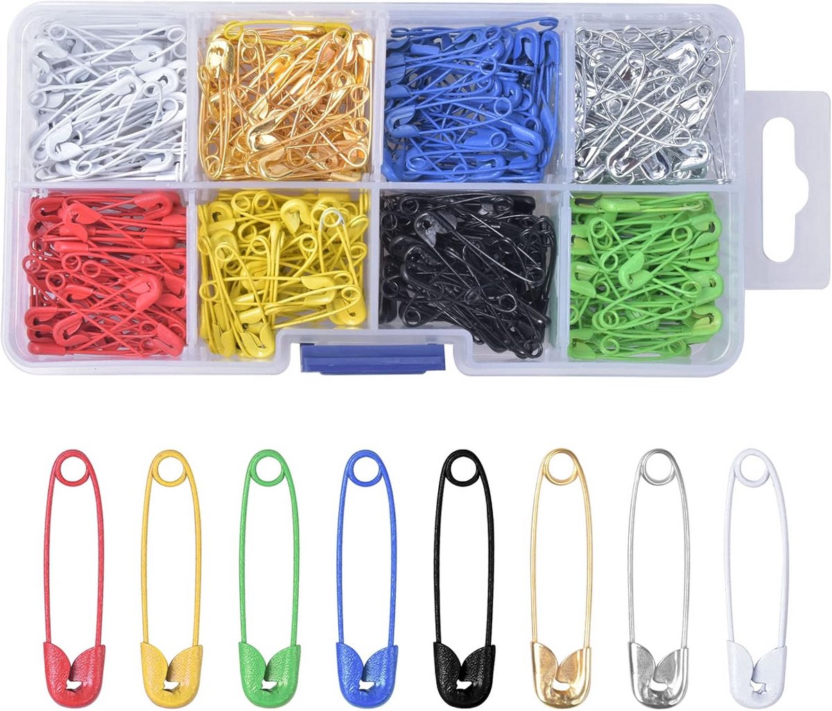 Metalen Veiligheidsspelden Set van 400 Stuks - Diverse Kleuren voor Naaien en Knutselen