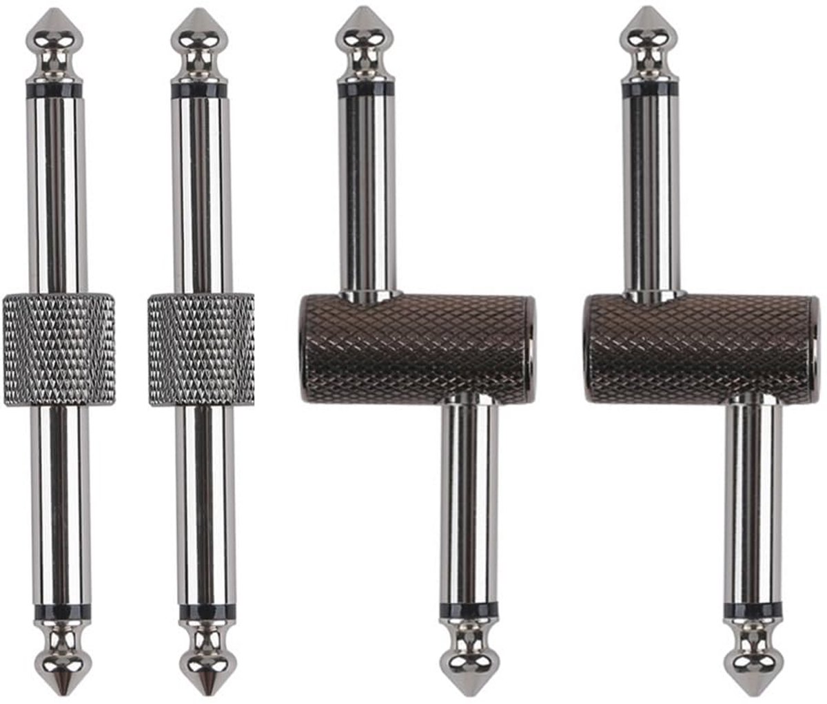 Gitaarpedaal Connector 4-pack - 6,35 mm Aansluitstekkers voor Pedaalboards