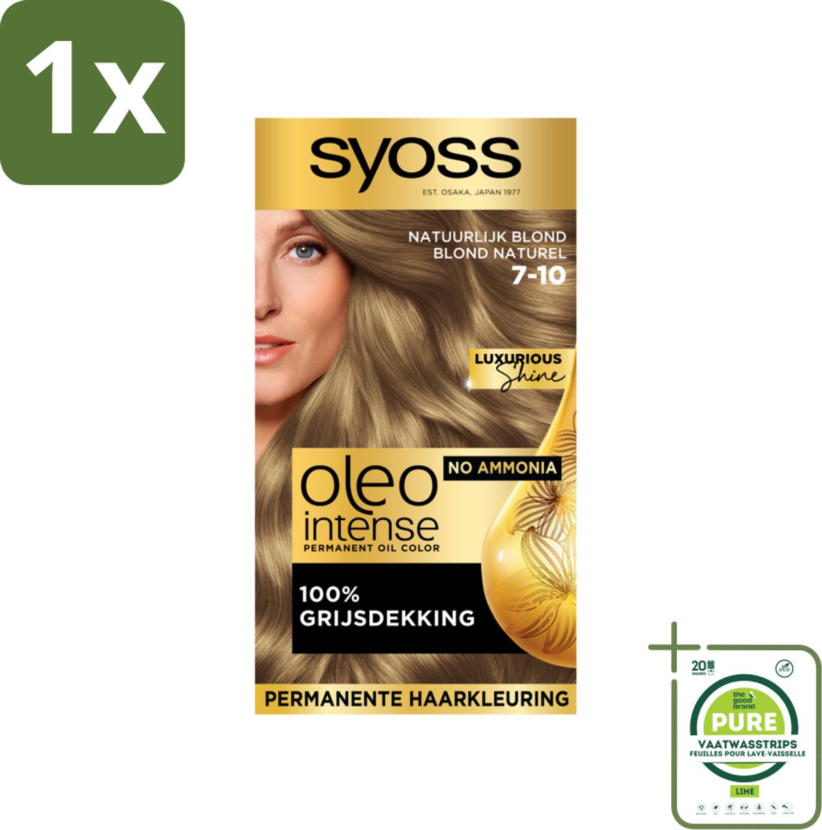 Syoss Oleo Intense - Haarverf - 7-10 - Natuurlijk Blond - 115ml