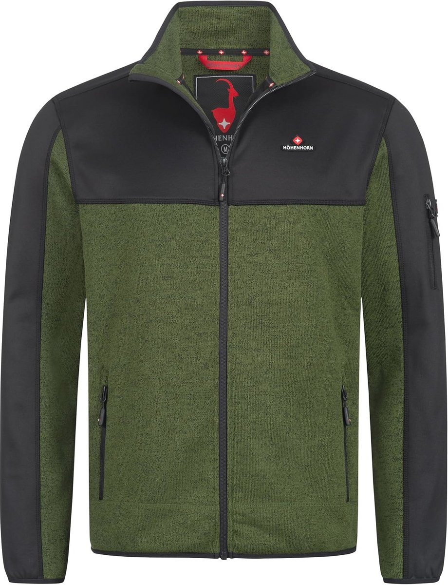 Hybride Fleecejack voor Heren - Gebreide Softshell Jas