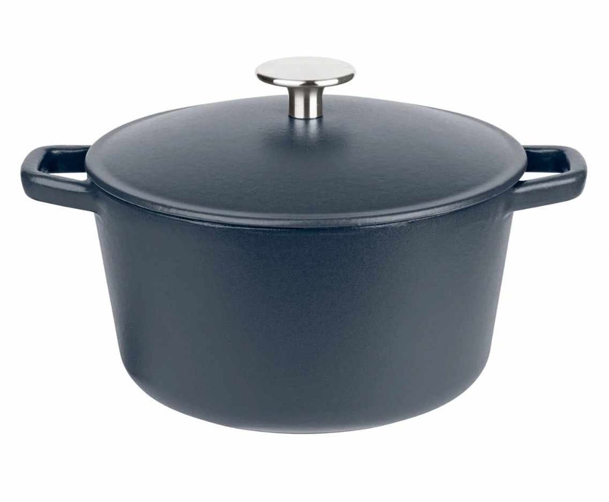 GSW Gietijzeren Steelpan - Ø 21cm - Met Deksel - Pan - Blauw