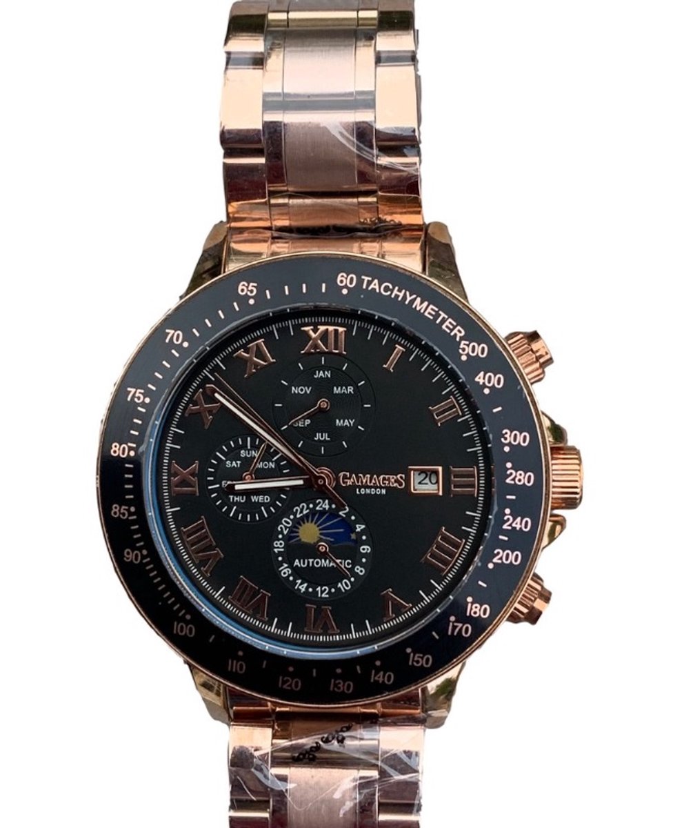 Gamages - Herenhorloge - Race Calendar - GA0027 Rose