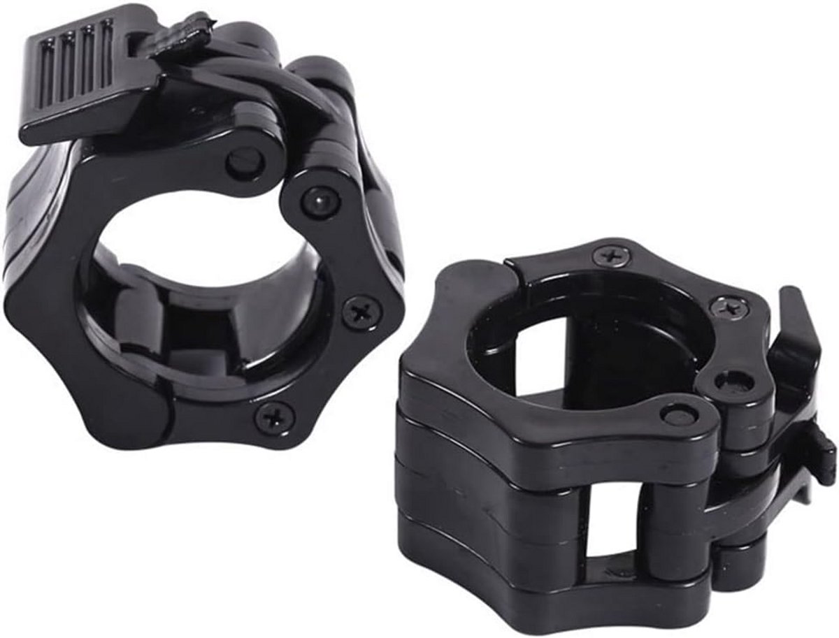 Halter Clips voor Krachttraining – 50 mm Olympische Klemmen voor Gewichtheffen en Fitness