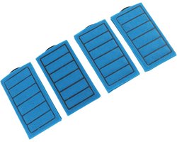 Allecta - Dubbelzijdig Aquarium Filter met 4 Blauwe Filterpatronen voor Aquarium Tank Schildpad - Koolstoffilter Vervanging - Aquarium Accessoires